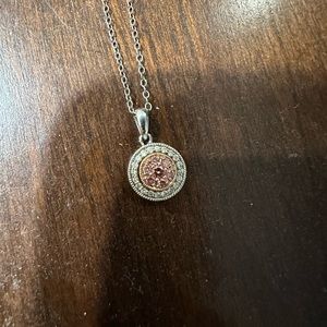 Gold and diamond necklace